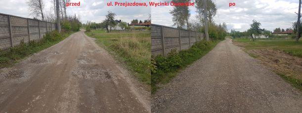 ulica Przejazdowa w Wycinkach Osowskich