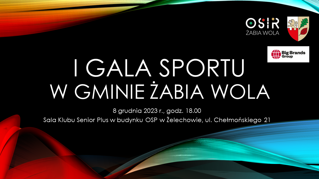 I Gala Sportu w Gminie Żabia Wola - zgłoszenia do 15 listopada 2023