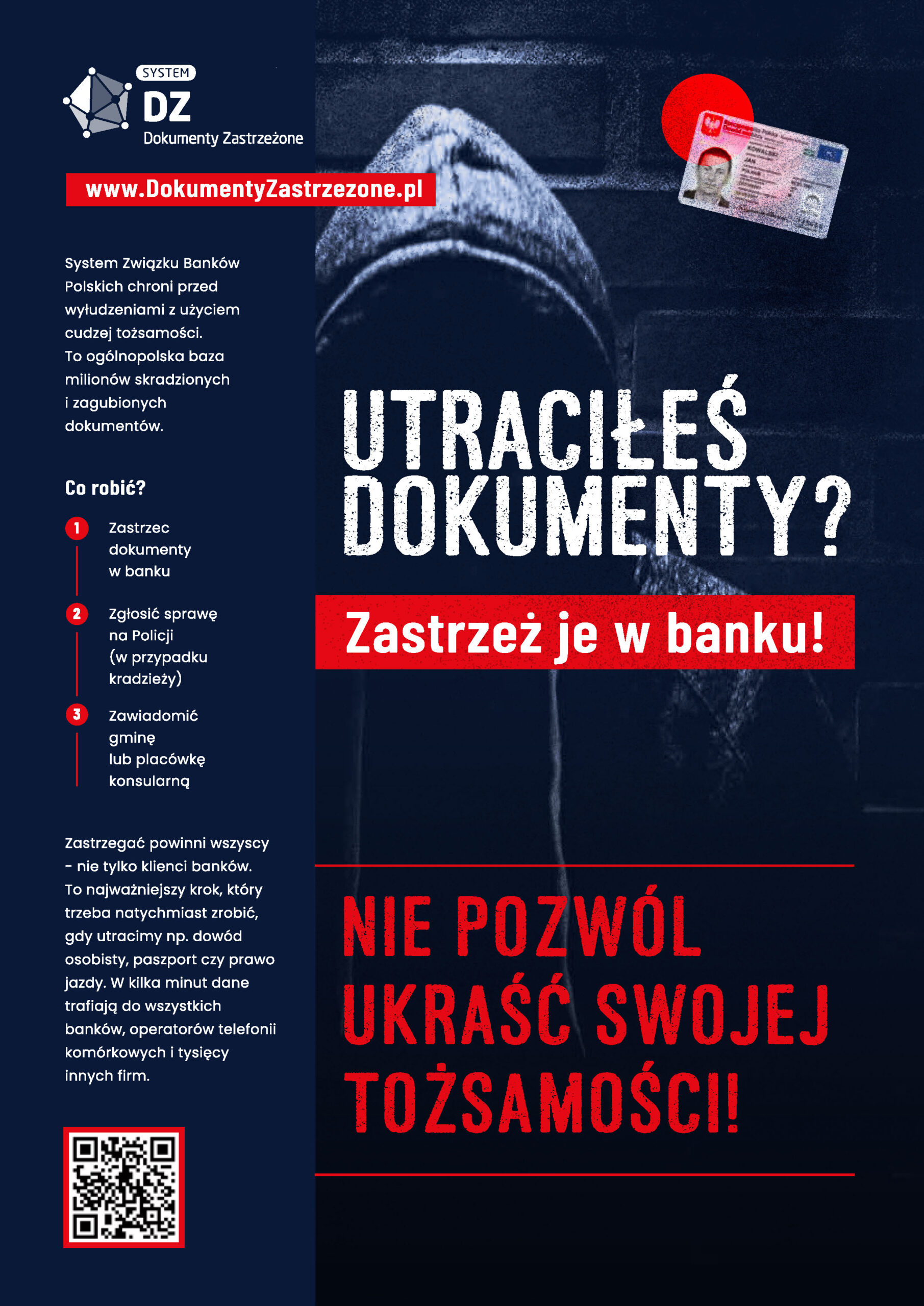 Utraciłeś/-łaś dokumenty? Zastrzeż je w banku!